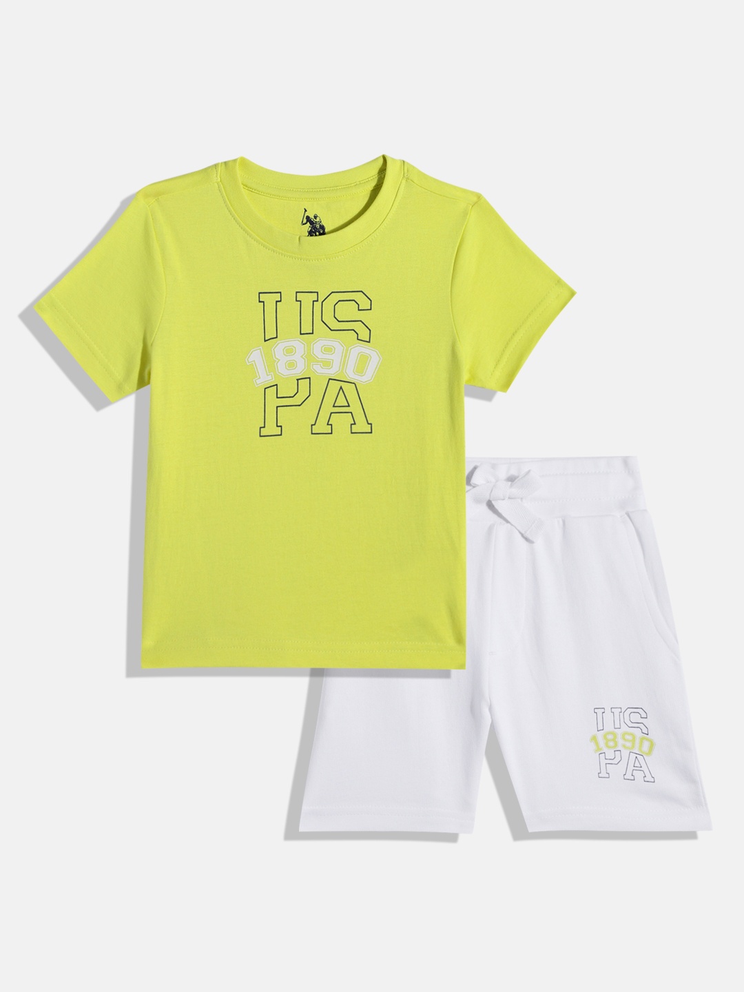 U.S. Polo Assn. Kids Boys Brand Logo Print Knitted Pure Cotton T-shirt with Shorts, Green
U.S. Polo Assn. Kids Boys Brand Logo Print Knitted Pure Cotton T-shirt with Shorts, Green