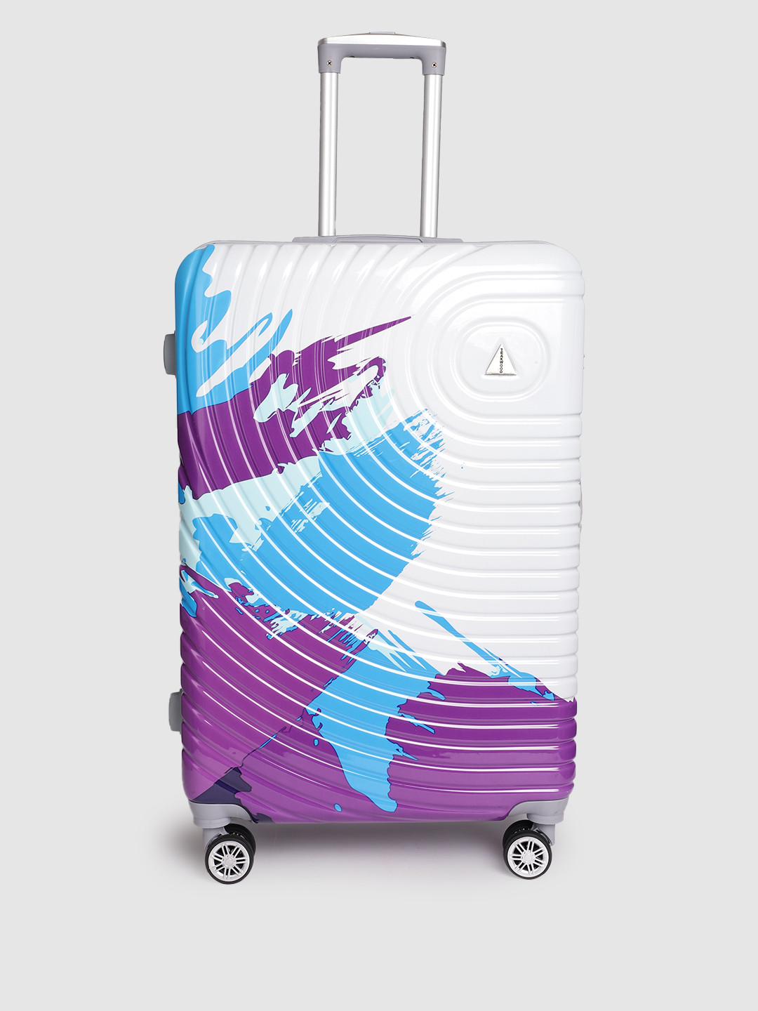 Teakwood Leathers Textured & Printed 360 Degree Rotation Hard Large-Sized Trolley Bag 77 CM, White
Teakwood Leathers Textured & Printed 360 Degree Rotation Hard Large-Sized Trolley Bag 77 CM, White