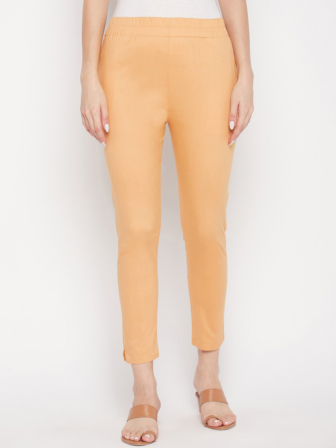 Clora Creation Women Smart Mid Rise Easy Wash Cotton Cropped Cigarette Trousers, Beige
Clora Creation Women Smart Mid Rise Easy Wash Cotton Cropped Cigarette Trousers, Beige