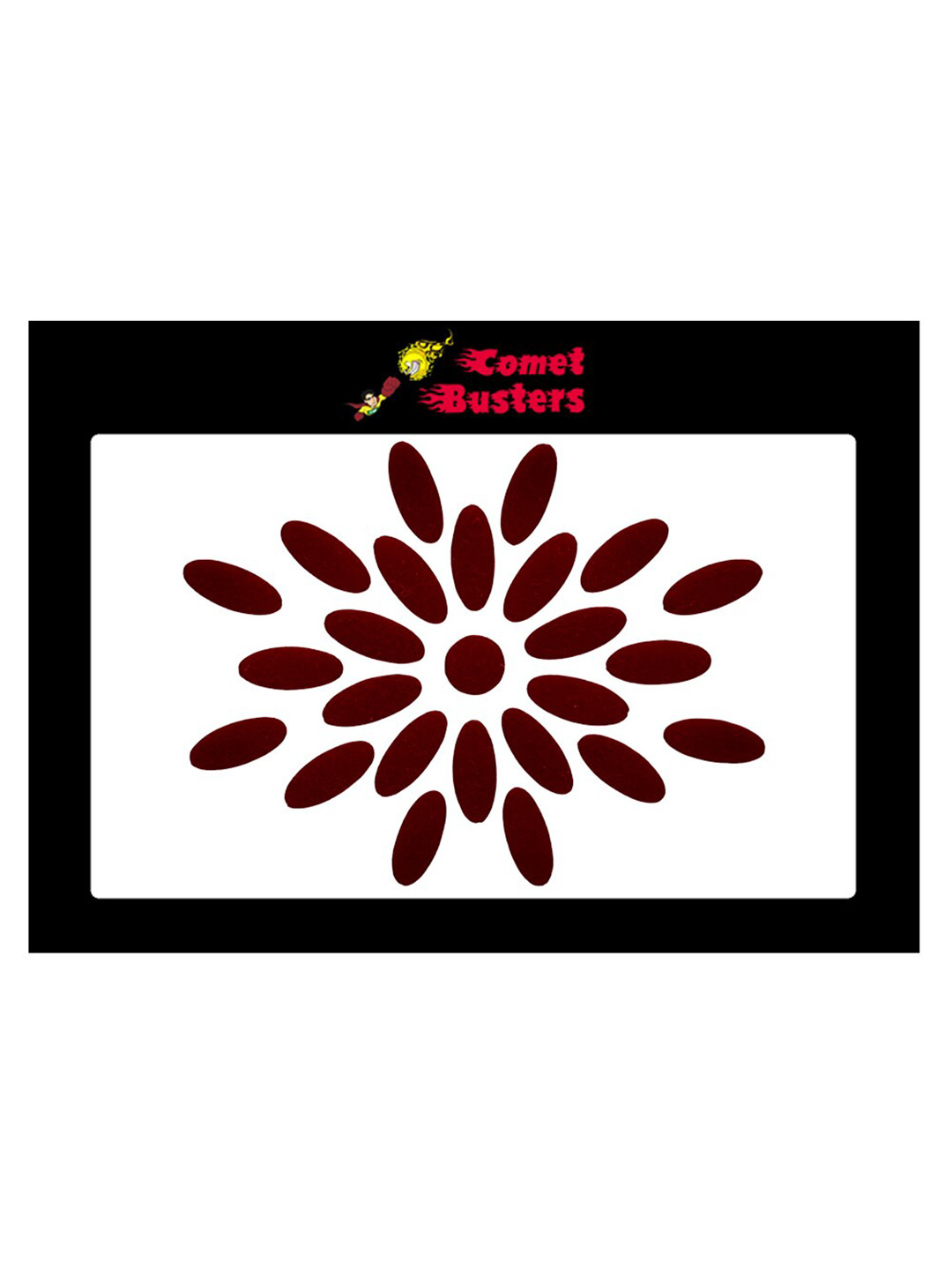 Comet Busters 25 Pcs Reusable Traditional Bindis - Maroon 
Comet Busters 25 Pcs Reusable Traditional Bindis - Maroon