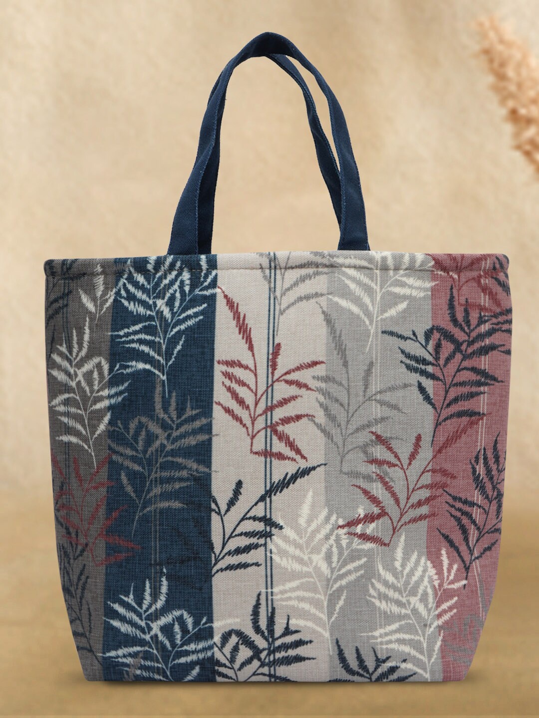 Crazy Corner Printed Lunch Bag, Blue