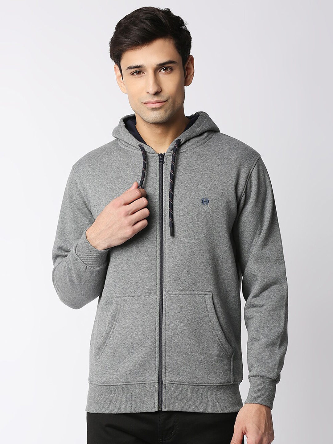 DRAGON HILL Hooded Fleece Sweatshirt, Grey