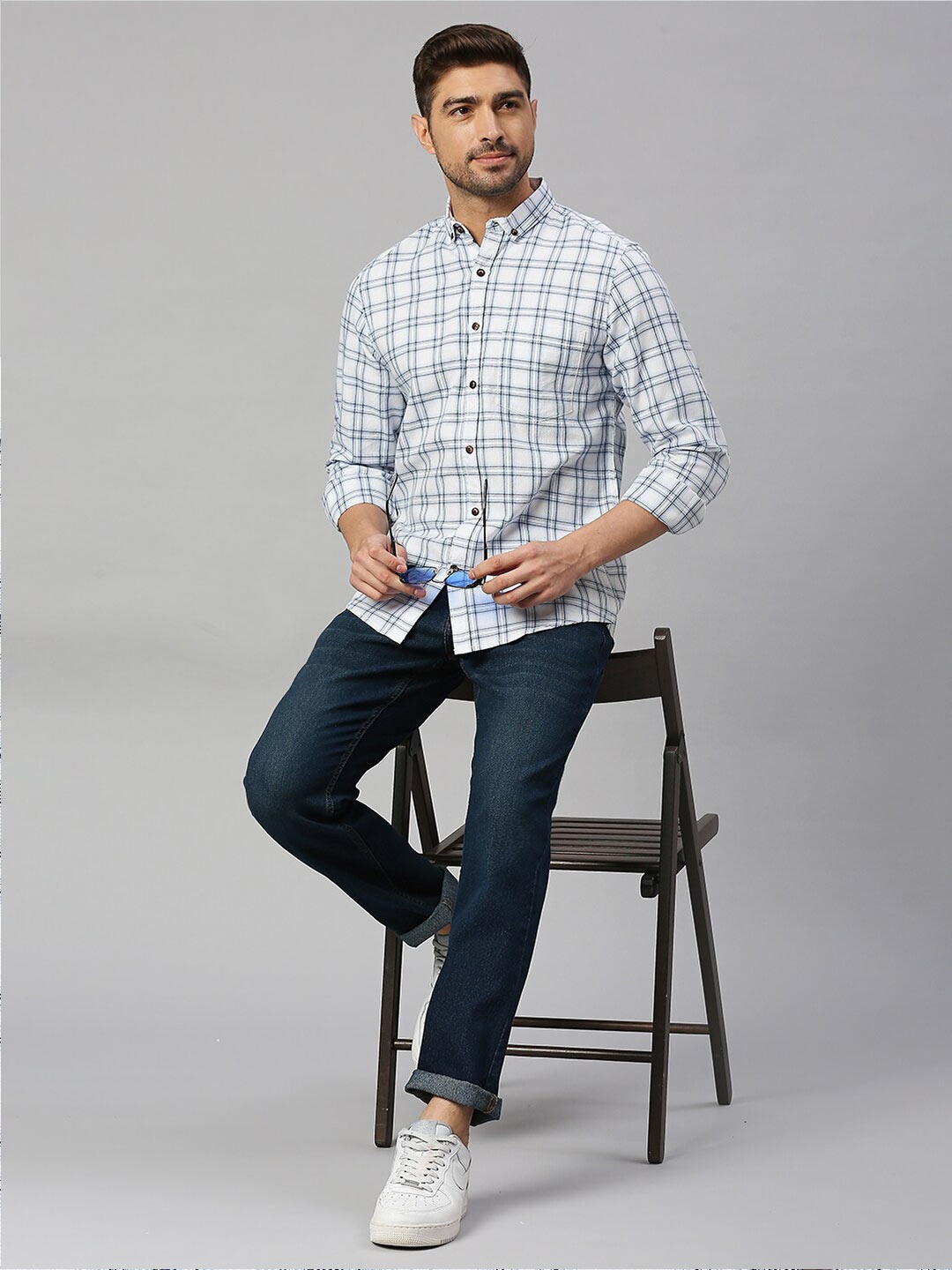 Mast & Harbour White Classic Grid Tattersall Checked Pure Cotton Slim Fit Casual Shirt
Mast & Harbour White Classic Grid Tattersall Checked Pure Cotton Slim Fit Casual Shirt