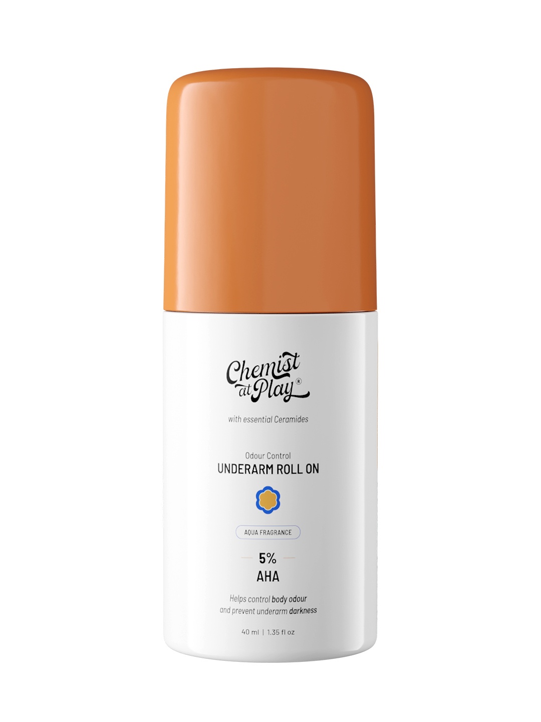 Chemist at Play Aqua Fragrance Odour Control Underarm Roll On with Ceramides - 40 ml, Orange
Chemist at Play Aqua Fragrance Odour Control Underarm Roll On with Ceramides - 40 ml, Orange