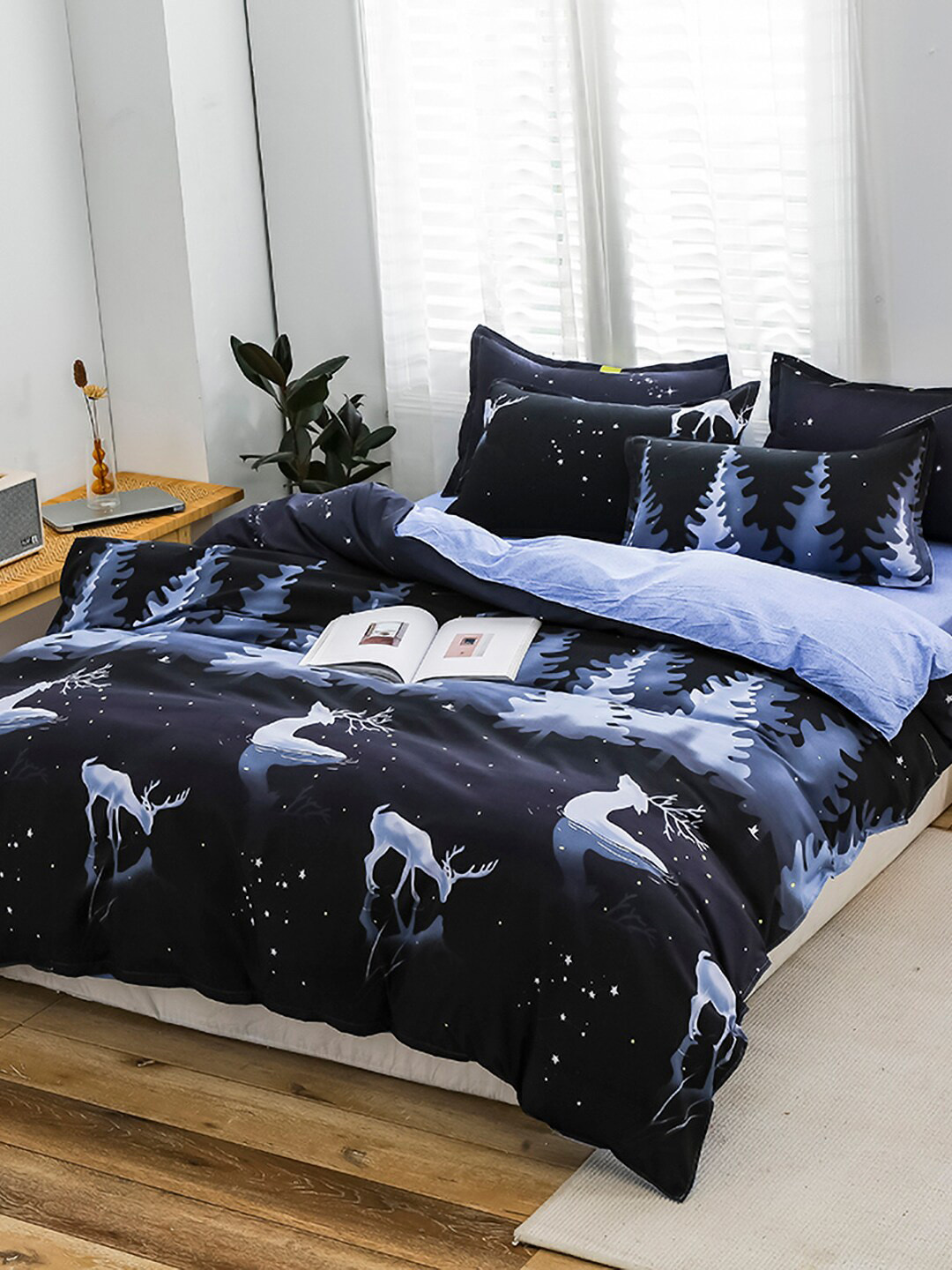 JC Collection Green Animal Printed Single Bedding Set, Blue
JC Collection Green Animal Printed Single Bedding Set, Blue