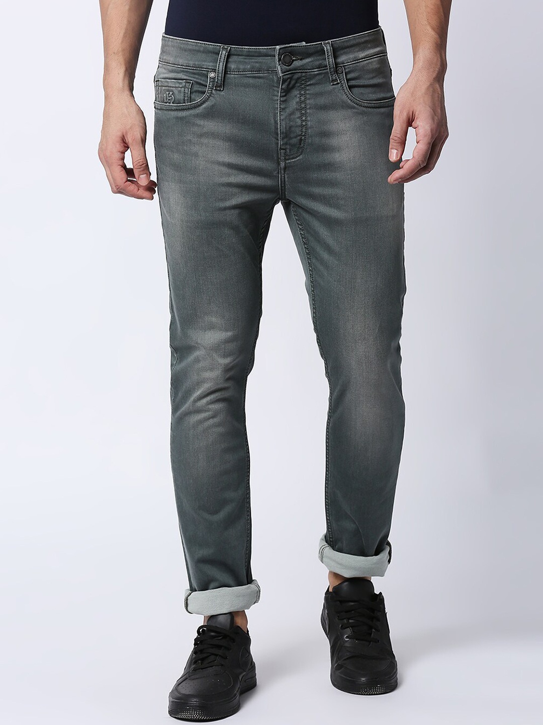 DRAGON HILL Men Clean Look Straight Fit Low-Rise Low Distress Light Fade Jeans, Grey
DRAGON HILL Men Clean Look Straight Fit Low-Rise Low Distress Light Fade Jeans, Grey