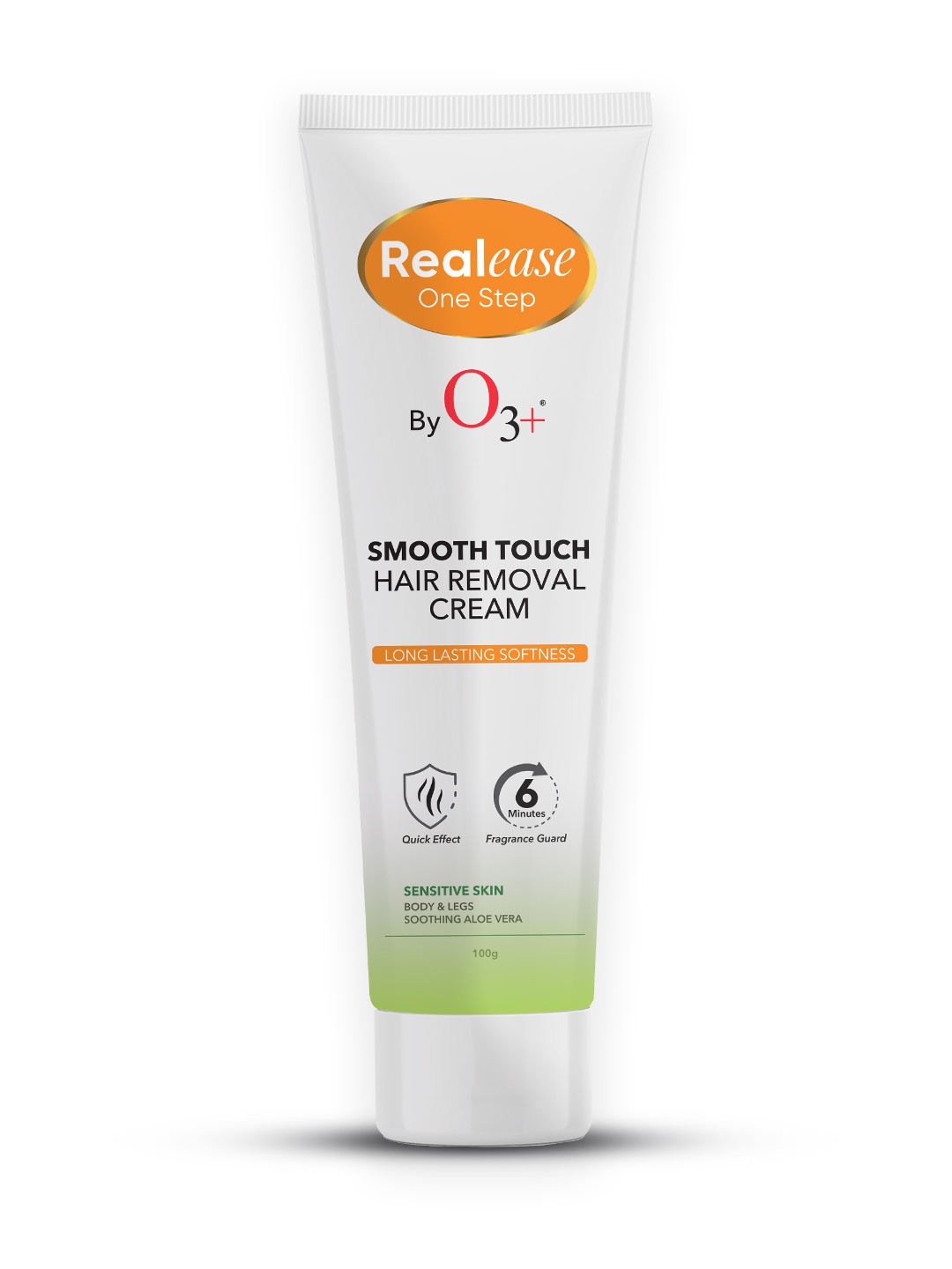 O3 Realease OneStep Smooth Touch Hair Removal Cream with Aloe for Sensitive Skin - 100g, White
O3 Realease OneStep Smooth Touch Hair Removal Cream with Aloe for Sensitive Skin - 100g, White