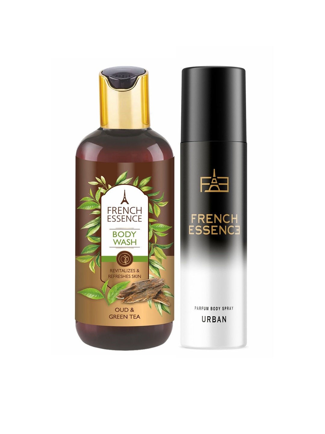 FRENCH ESSENCE Set of Oud & Green Tea Body Wash 300 ml + Urban Perfume Spray 120ml, Multi
FRENCH ESSENCE Set of Oud & Green Tea Body Wash 300 ml + Urban Perfume Spray 120ml, Multi