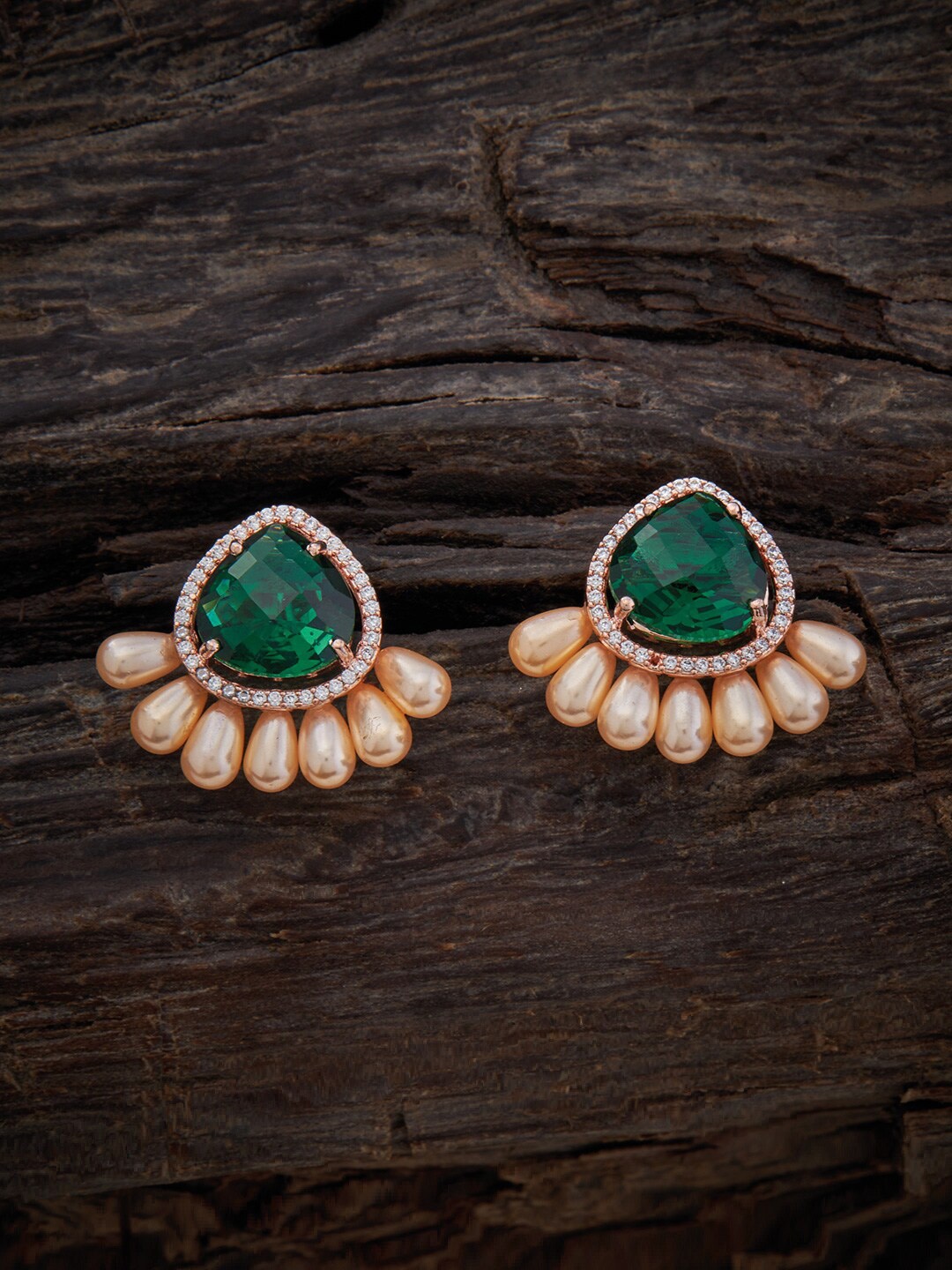 Kushal's Fashion Jewellery Rose-Gold Plated Contemporary Cubic Zirconia Studs Earrings
Kushal's Fashion Jewellery Rose-Gold Plated Contemporary Cubic Zirconia Studs Earrings