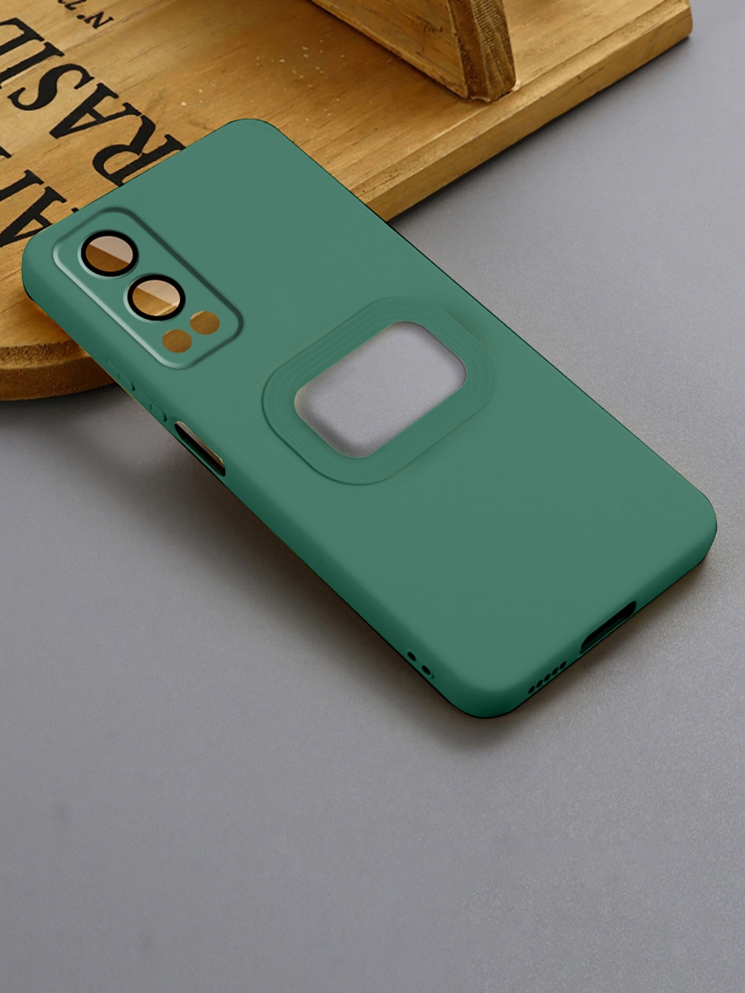 Karwan Liquid Silicone One Plus Nord 2 Phone Back Case, Green