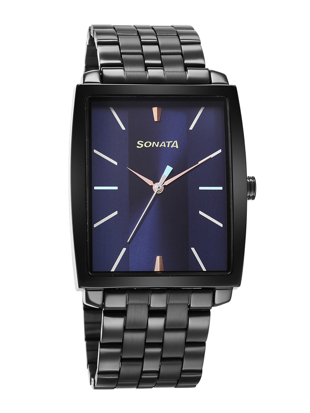 Sonata Men Brass Dial & Stainless Steel Bracelet Style Straps Analogue Watch 7143NM01, Black
Sonata Men Brass Dial & Stainless Steel Bracelet Style Straps Analogue Watch 7143NM01, Black