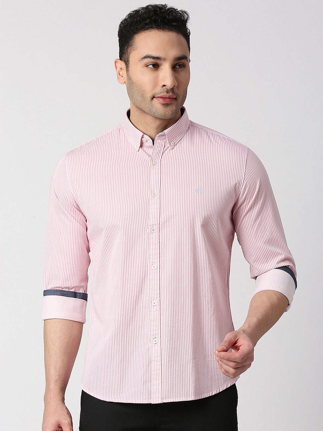 DRAGON HILL Vertical Striped Button Down Collar Twill Slim Fit Cotton Casual Shirt, Pink
DRAGON HILL Vertical Striped Button Down Collar Twill Slim Fit Cotton Casual Shirt, Pink