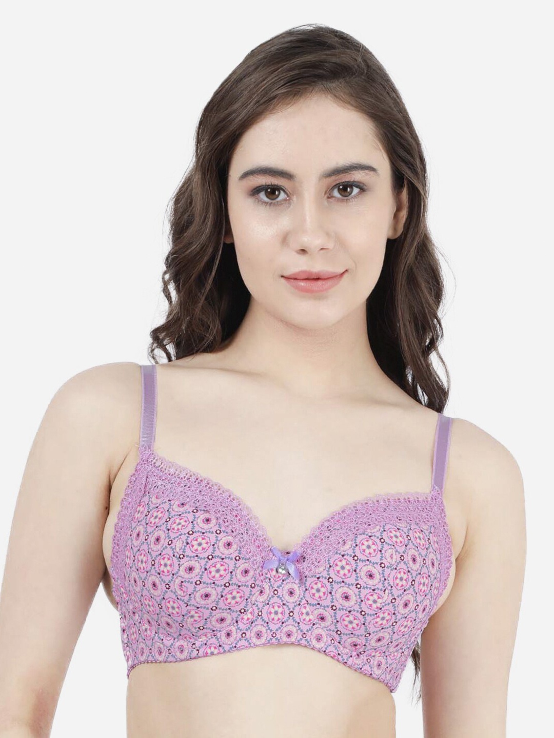 Susie Floral Printed Medium Coverage Underwired Lightly Padded All Day Comfort T-shirt Bra, Purple
Susie Floral Printed Medium Coverage Underwired Lightly Padded All Day Comfort T-shirt Bra, Purple