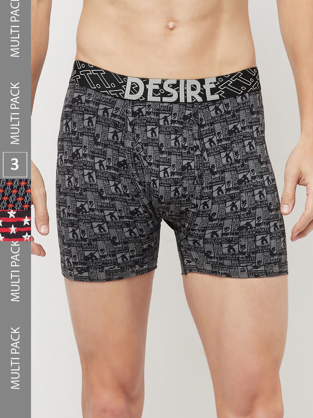 T.T. Men Pack Of 4 Desire Printed Cotton Trunk DES_PRNT_LNG_TE_PO4_MIX2_80, Black
T.T. Men Pack Of 4 Desire Printed Cotton Trunk DES_PRNT_LNG_TE_PO4_MIX2_80, Black