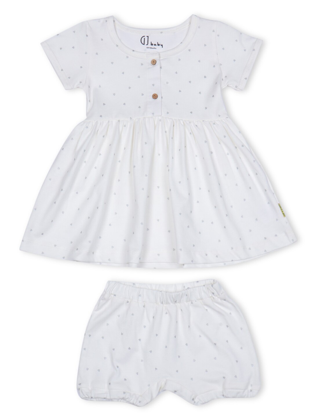 Gini and Jony Infant Girls Conversational Printed Cotton A-Line Dress With Brief, White
Gini and Jony Infant Girls Conversational Printed Cotton A-Line Dress With Brief, White