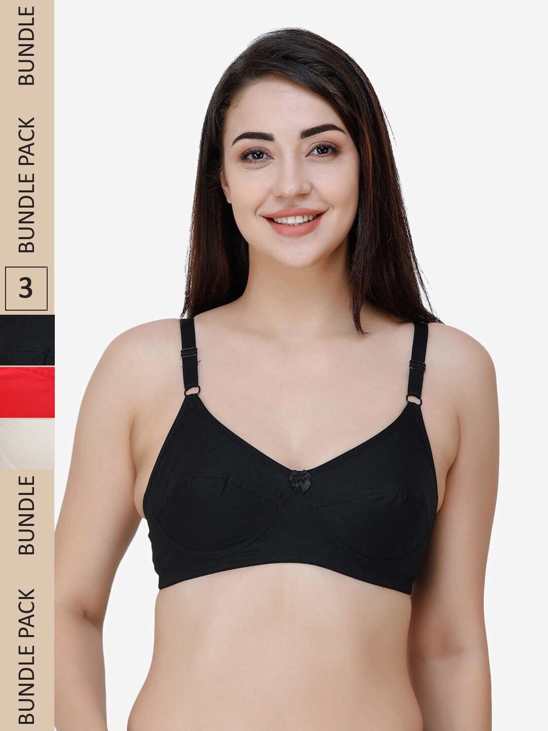 College Girl Pack Of 3 Non Padded All Day Support Full Coverage Pure Cotton Everyday Bra, Red
College Girl Pack Of 3 Non Padded All Day Support Full Coverage Pure Cotton Everyday Bra, Red