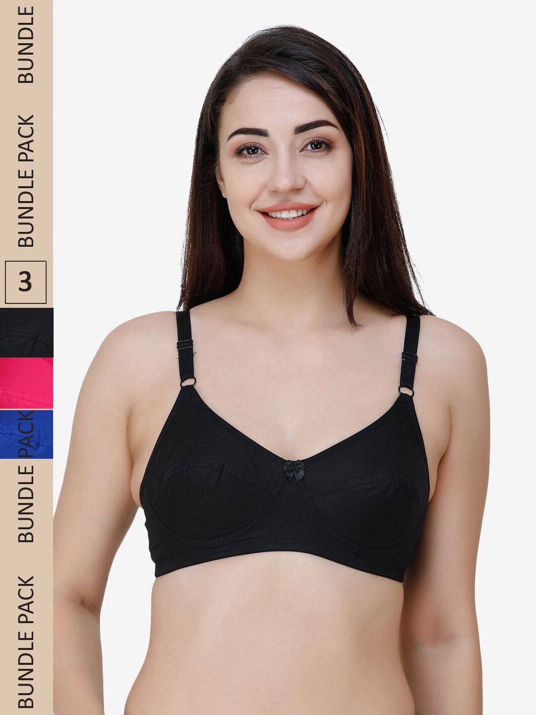 College Girl Pack Of 3 Non Padded All Day Support Full Coverage Pure Cotton Everyday Bra, Blue
College Girl Pack Of 3 Non Padded All Day Support Full Coverage Pure Cotton Everyday Bra, Blue