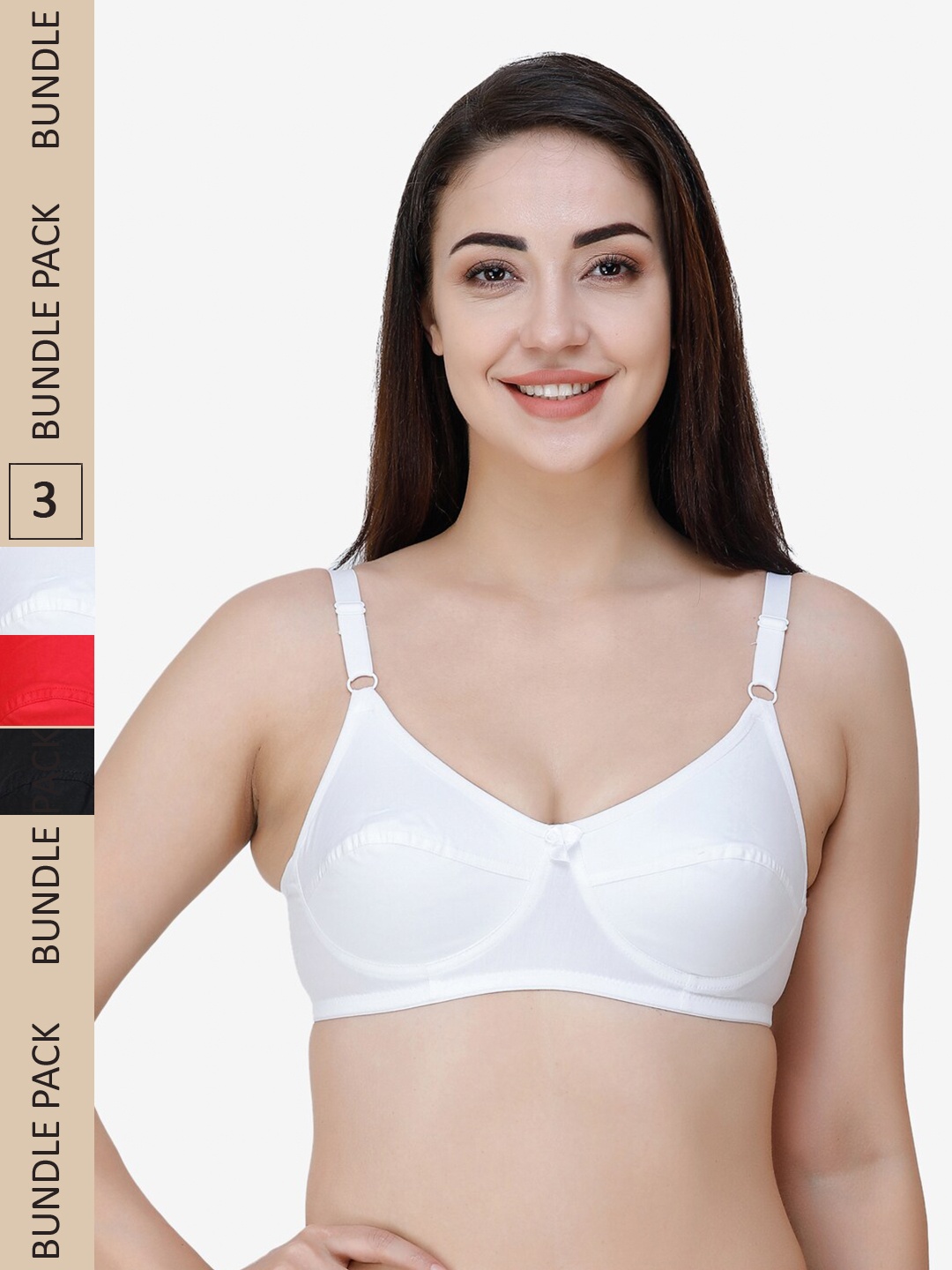 College Girl Pack Of 3 Non Padded All Day Support Full Coverage Pure Cotton Everyday Bra, Red
College Girl Pack Of 3 Non Padded All Day Support Full Coverage Pure Cotton Everyday Bra, Red