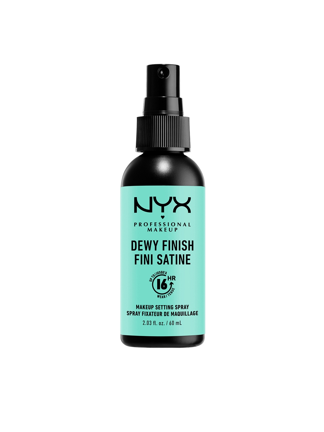 NYX PROFESSIONAL MAKEUP Dewy Finish 16Hr Long-Lasting Makeup Setting Spray - 60ml, Turquoise blue
NYX PROFESSIONAL MAKEUP Dewy Finish 16Hr Long-Lasting Makeup Setting Spray - 60ml, Turquoise blue