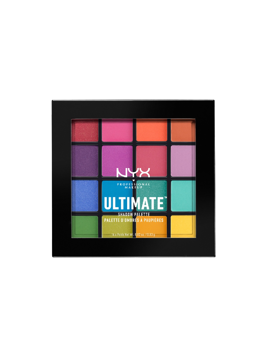 NYX PROFESSIONAL MAKEUP Ultimate 16 Shades Eyeshadow Palette 13.28g - Brights, Multi
NYX PROFESSIONAL MAKEUP Ultimate 16 Shades Eyeshadow Palette 13.28g - Brights, Multi