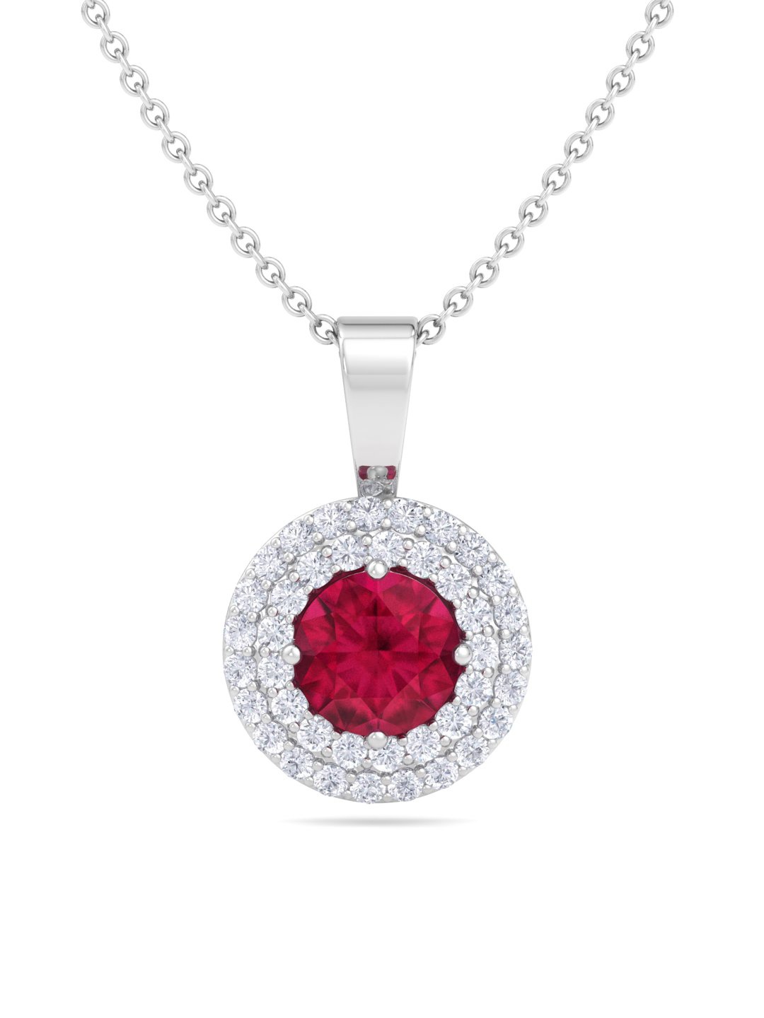 Inddus Jewels 92.5 Sterling Silver Rhodium-Plated CZ Studded Pendant With Chain, Red
Inddus Jewels 92.5 Sterling Silver Rhodium-Plated CZ Studded Pendant With Chain, Red
