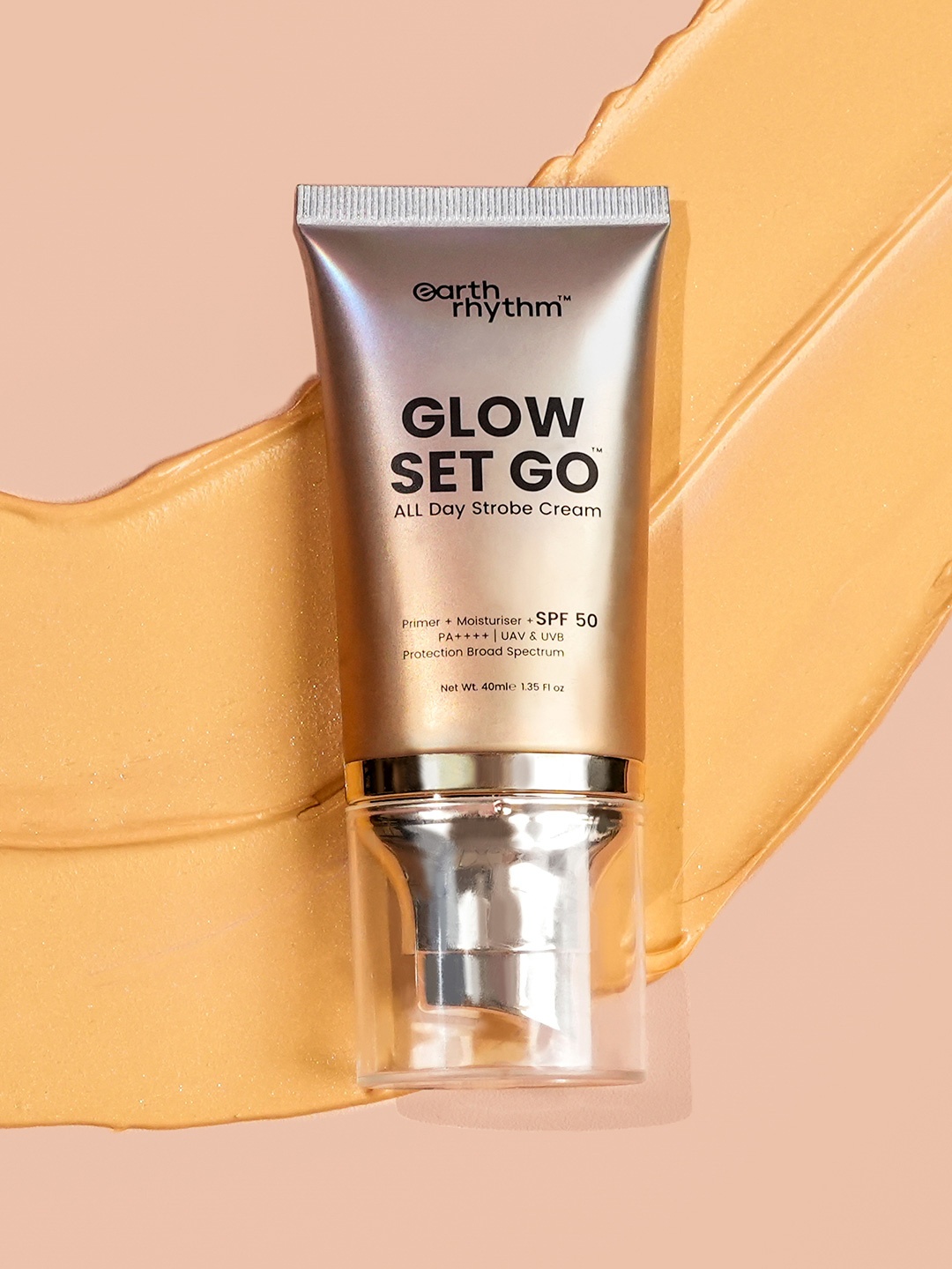 Earth Rhythm Glow Set Go All Day Strobe Cream, Primer, Moisturiser SPF 50 - Golden Glow
Earth Rhythm Glow Set Go All Day Strobe Cream, Primer, Moisturiser SPF 50 - Golden Glow
