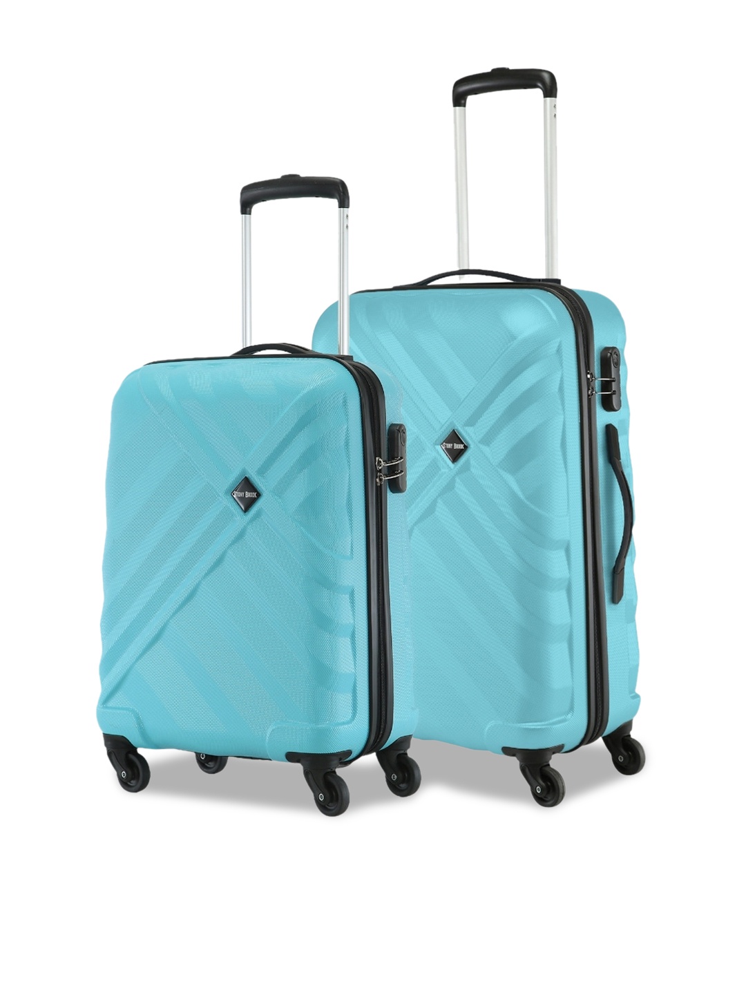 Stony Brook by Nasher Miles Set Of 2 Textured Hard-Sided Cabin & Medium Trolley Bags, Teal
Stony Brook by Nasher Miles Set Of 2 Textured Hard-Sided Cabin & Medium Trolley Bags, Teal