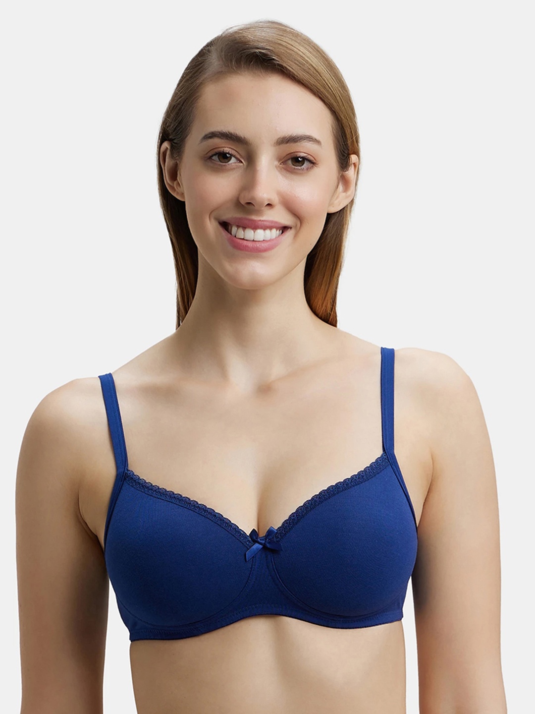Jockey Medium Coverage Lightly Padded All Day Comfort Seamless Cotton T-Shirt Bra, Blue
Jockey Medium Coverage Lightly Padded All Day Comfort Seamless Cotton T-Shirt Bra, Blue