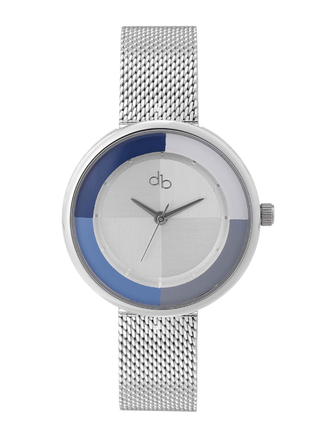 DressBerry Women Silver-Toned Brass Dial & Steel Toned Stainless Steel Textured Straps Analogue Watch
DressBerry Women Silver-Toned Brass Dial & Steel Toned Stainless Steel Textured Straps Analogue Watch