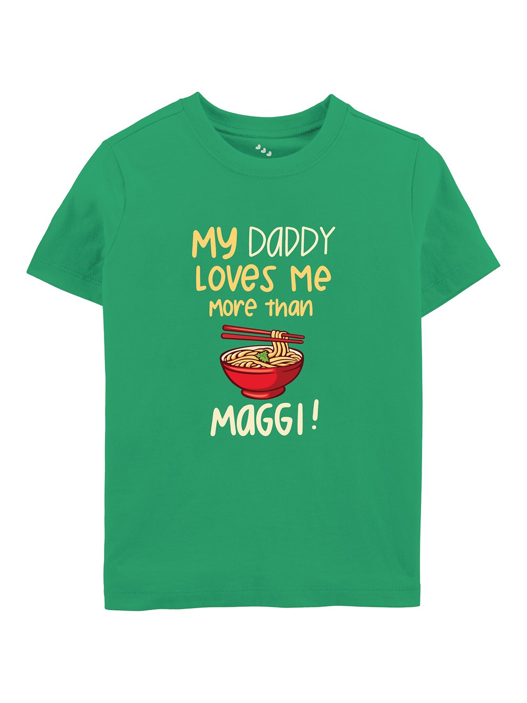 Zeezeezoo Kids My Daddy Loves me More than Maggi Printed Pure Cotton T-shirt, Green
Zeezeezoo Kids My Daddy Loves me More than Maggi Printed Pure Cotton T-shirt, Green