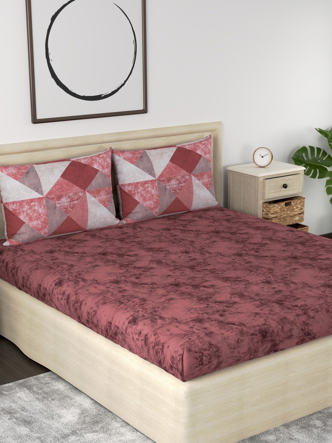 Huesland Aspire Red & Grey Abstract 186 TC Cotton King Bedsheet With 2 Pillow Covers
Huesland Aspire Red & Grey Abstract 186 TC Cotton King Bedsheet With 2 Pillow Covers