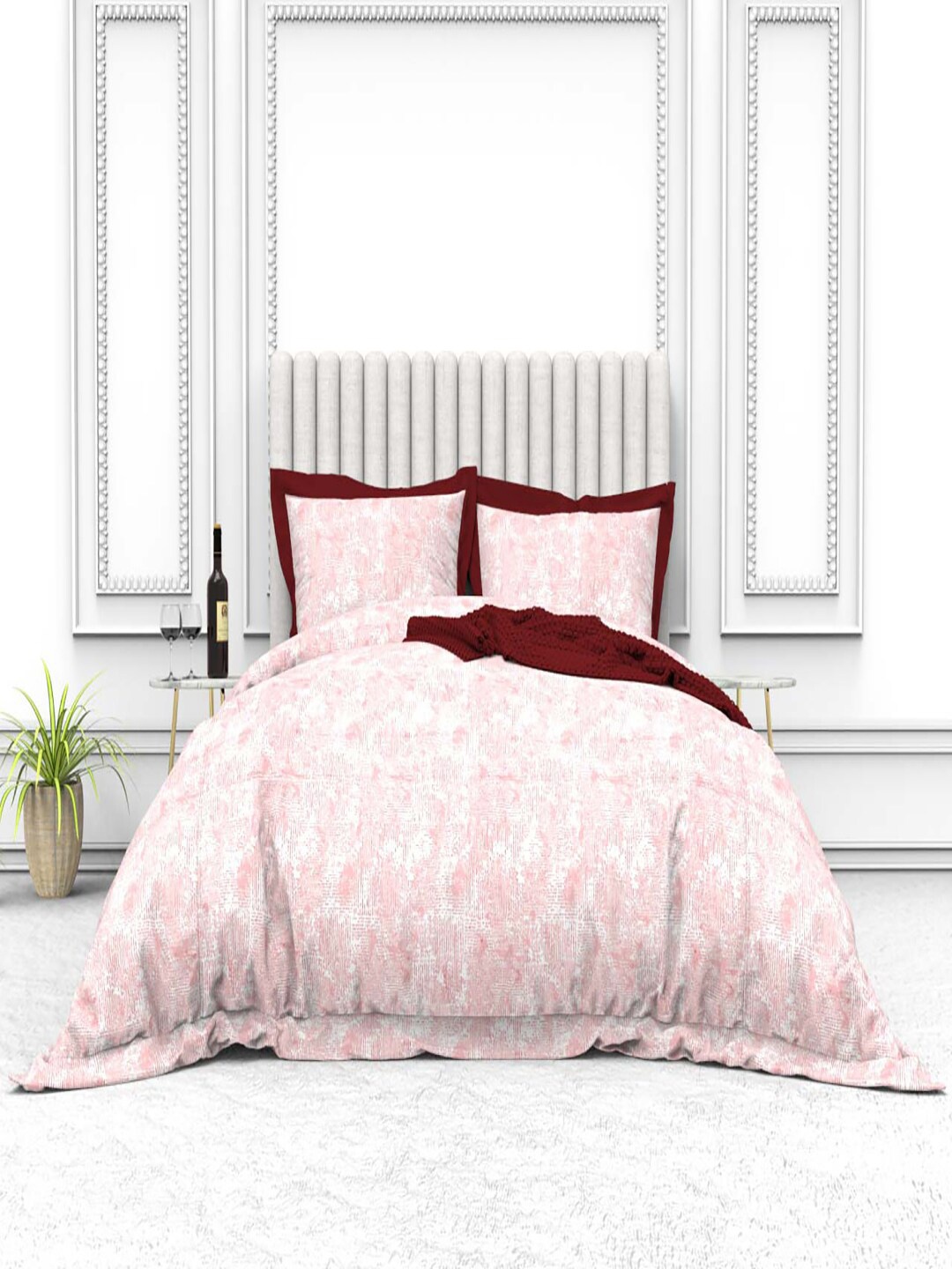 THE WHITE MOSS Cynthia Red Printed 250 TC Pure Cotton King Bedsheet & 2 Pillow Covers
THE WHITE MOSS Cynthia Red Printed 250 TC Pure Cotton King Bedsheet & 2 Pillow Covers