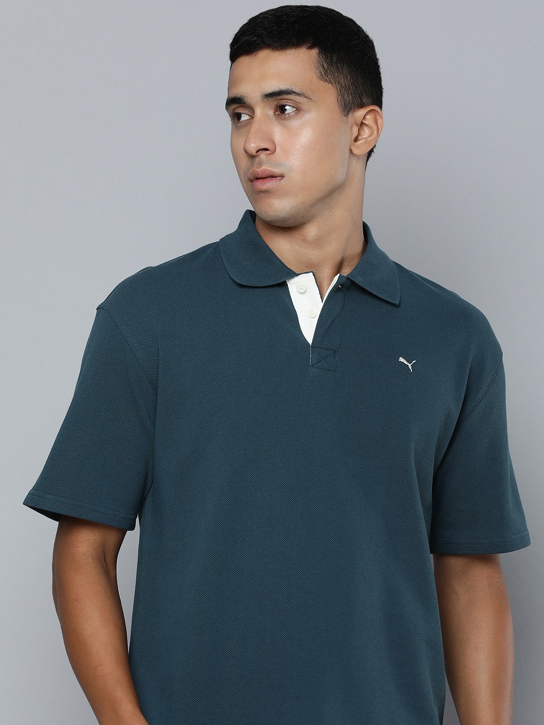 Puma Unisex Solid Polo Collar MMQ Knitted Pure Cotton Relaxed Fit Outdoor Sports T-shirt, Navy blue
Puma Unisex Solid Polo Collar MMQ Knitted Pure Cotton Relaxed Fit Outdoor Sports T-shirt, Navy blue