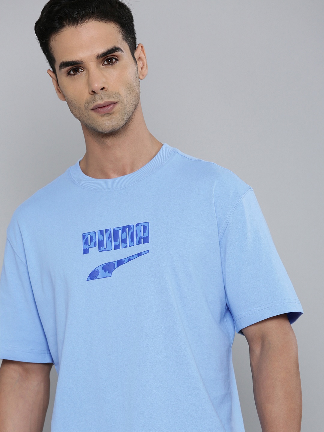 Puma DOWNTOWN Logo Graphic Printed Relaxed Fit Drop-Shoulder Sleeves Pure Cotton T-shirt, Blue
Puma DOWNTOWN Logo Graphic Printed Relaxed Fit Drop-Shoulder Sleeves Pure Cotton T-shirt, Blue