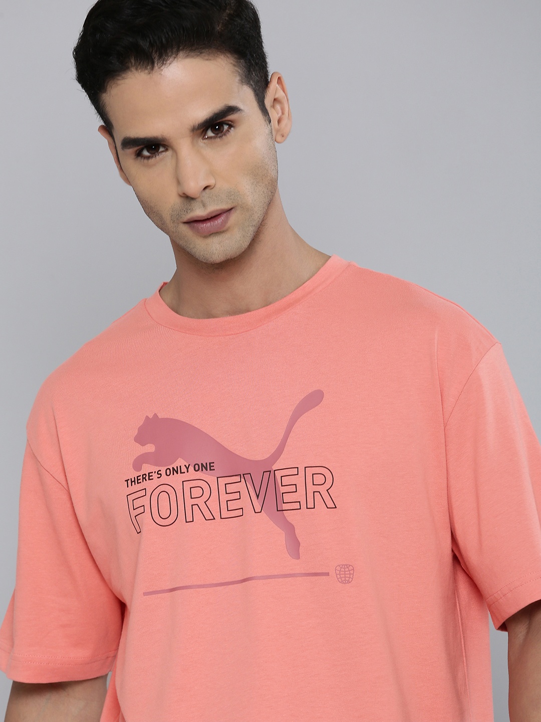 Puma Brand Logo Graphic Print Essential Better Knitted Pure Cotton Relaxed Fit T-shirt, Peach
Puma Brand Logo Graphic Print Essential Better Knitted Pure Cotton Relaxed Fit T-shirt, Peach