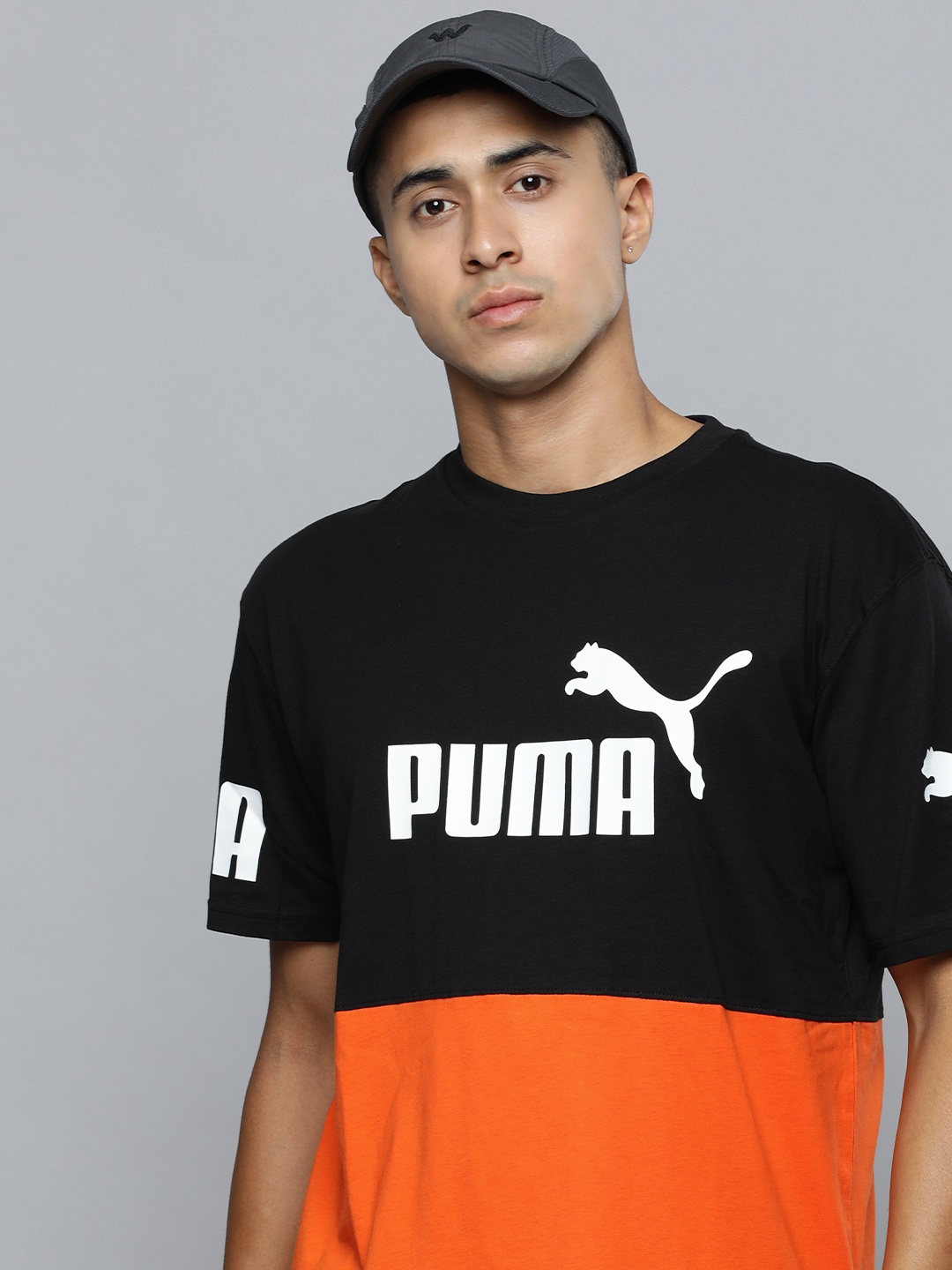 Puma Power Colourblocked Drop-Shoulder Sleeves Relaxed Fit Pure Cotton T-shirt, Orange
Puma Power Colourblocked Drop-Shoulder Sleeves Relaxed Fit Pure Cotton T-shirt, Orange