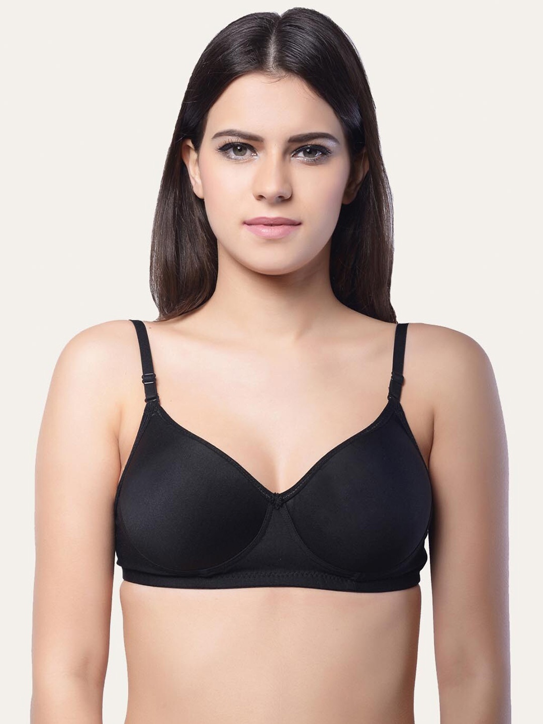 Lady Lyka Medium Coverage Lightly Padded All Day Comfort Seamless Cotton T-shirt Bra, Black
Lady Lyka Medium Coverage Lightly Padded All Day Comfort Seamless Cotton T-shirt Bra, Black