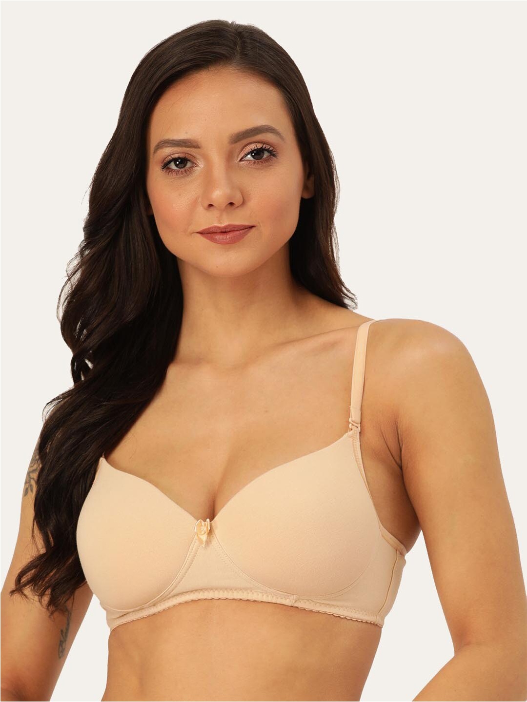 Lady Lyka Medium Coverage Lightly Padded All Day Comfort Seamless Cotton T-shirt Bra, Beige
Lady Lyka Medium Coverage Lightly Padded All Day Comfort Seamless Cotton T-shirt Bra, Beige