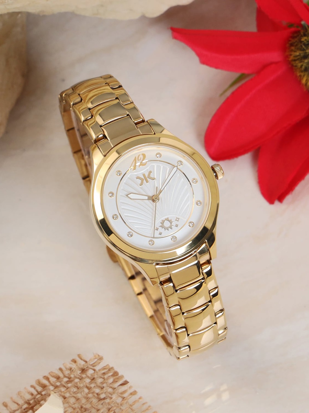 Killer Women Brass Dial & Stainless Steel Bracelet Style Straps Analogue Watch KLFO53B, White
Killer Women Brass Dial & Stainless Steel Bracelet Style Straps Analogue Watch KLFO53B, White
