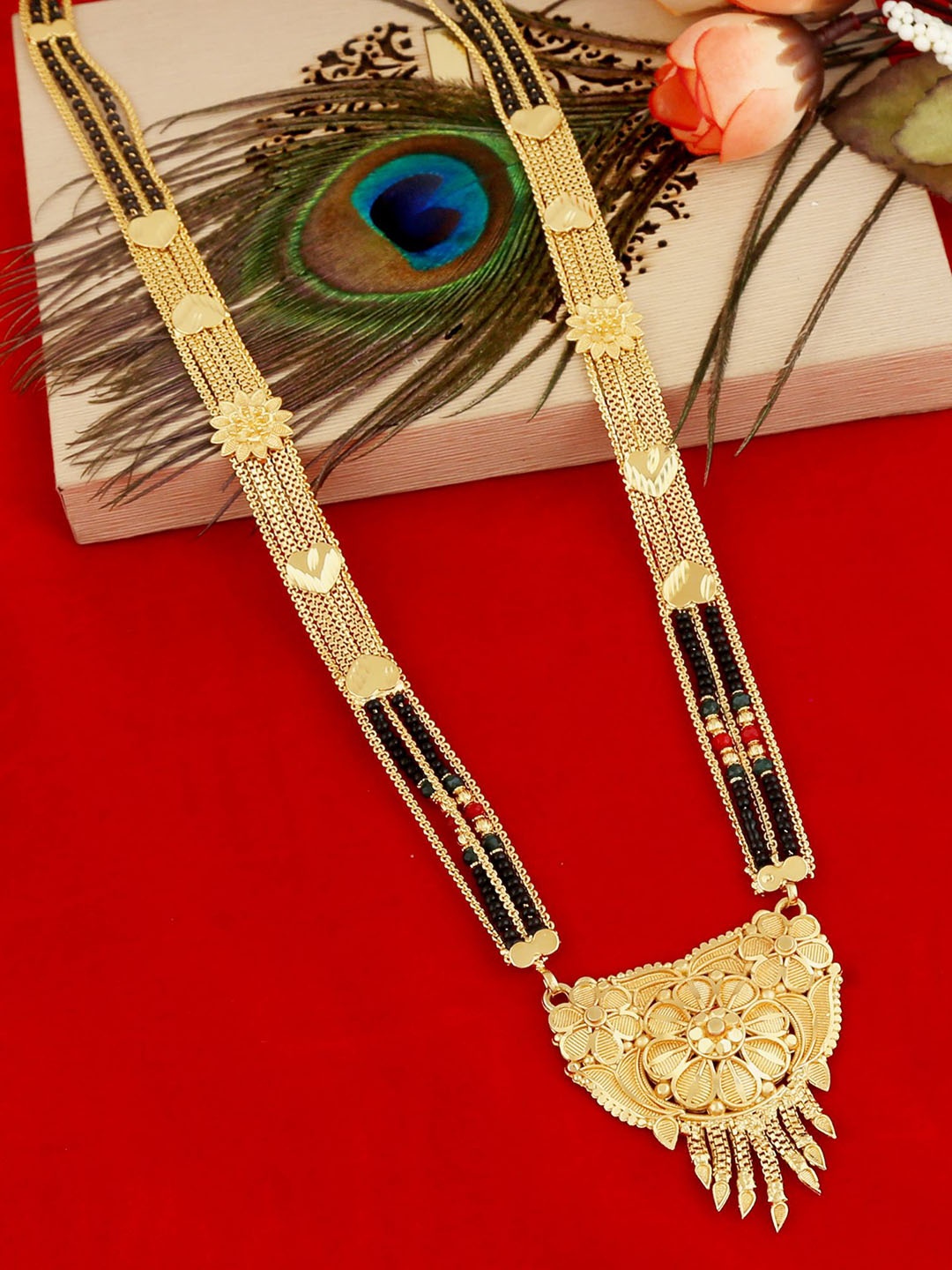 MANSIYAORANGE Gold-Plated Mangalsutra