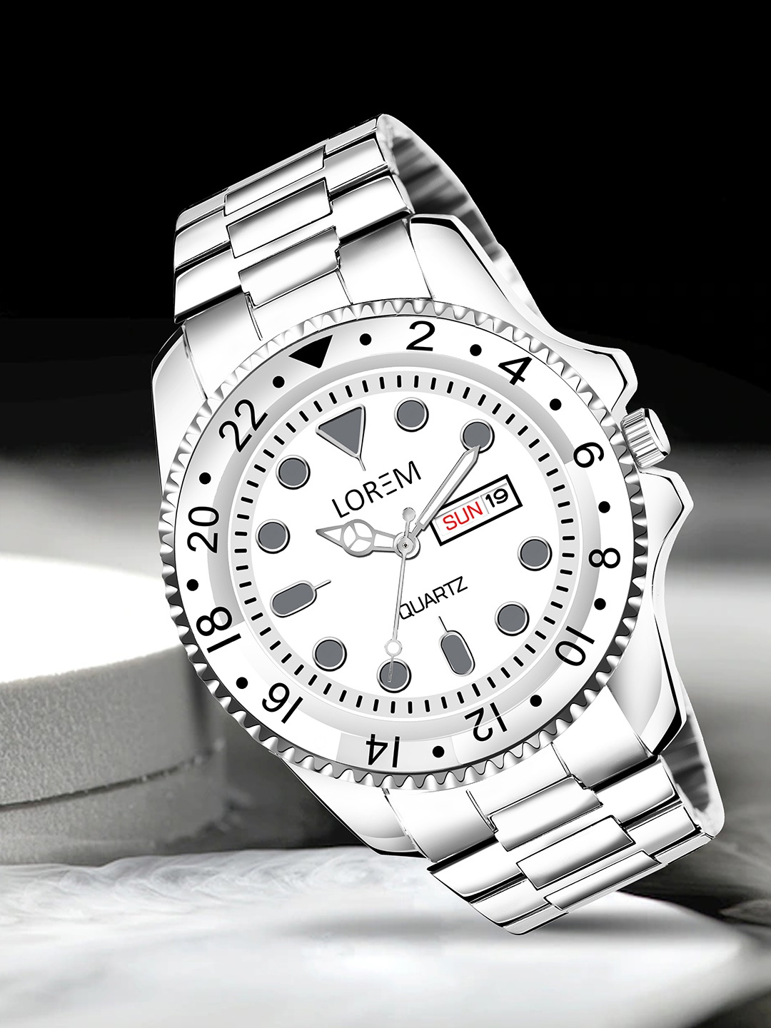 LOREM Men Brass Printed Dial & Stainless Steel Bracelet Style Straps Analogue Watch LR131, Silver
LOREM Men Brass Printed Dial & Stainless Steel Bracelet Style Straps Analogue Watch LR131, Silver