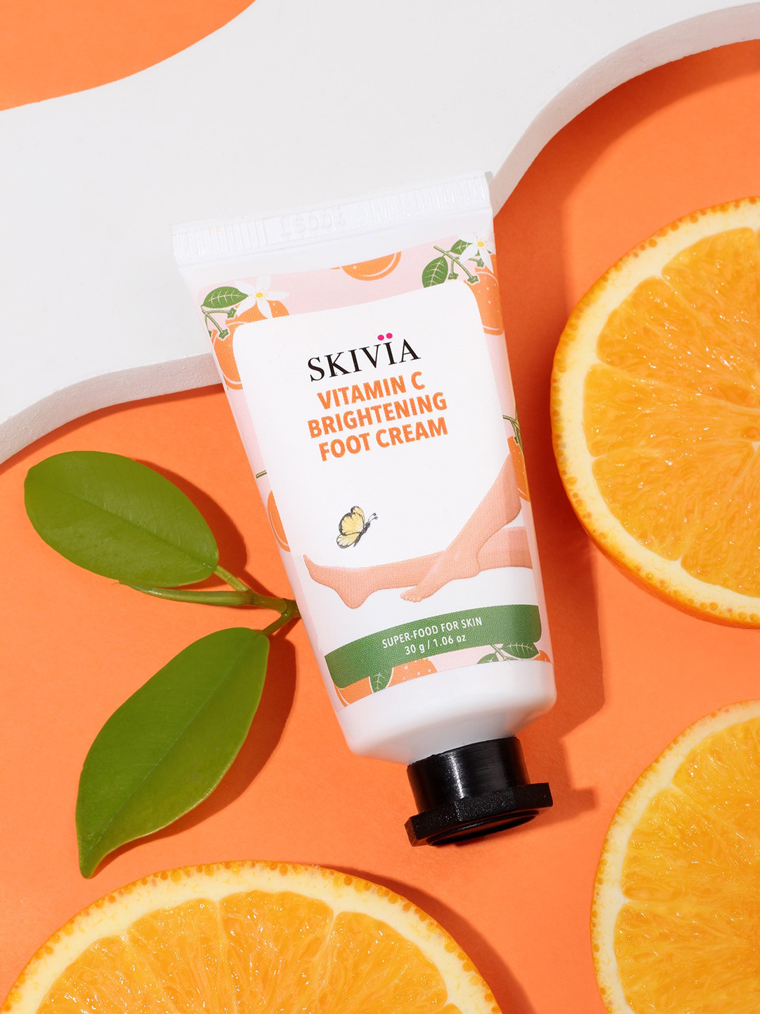 SKIVIA Vitamin C Brightening Foot Cream-30gm, Transparent 
SKIVIA Vitamin C Brightening Foot Cream-30gm, Transparent