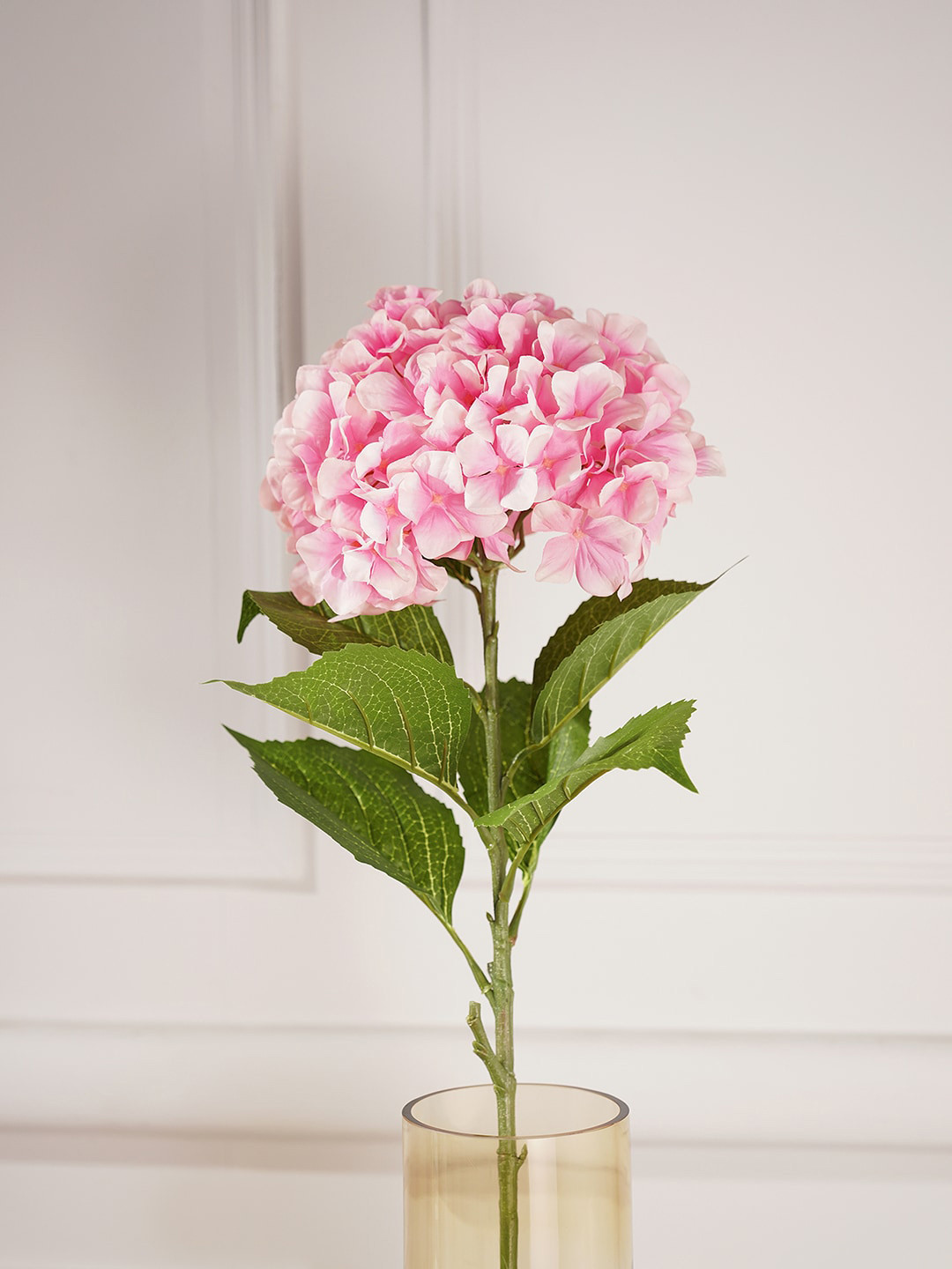 Pure Home and Living Pink & Green Artificial Hydrangea Faux Flower Stem 
Pure Home and Living Pink & Green Artificial Hydrangea Faux Flower Stem