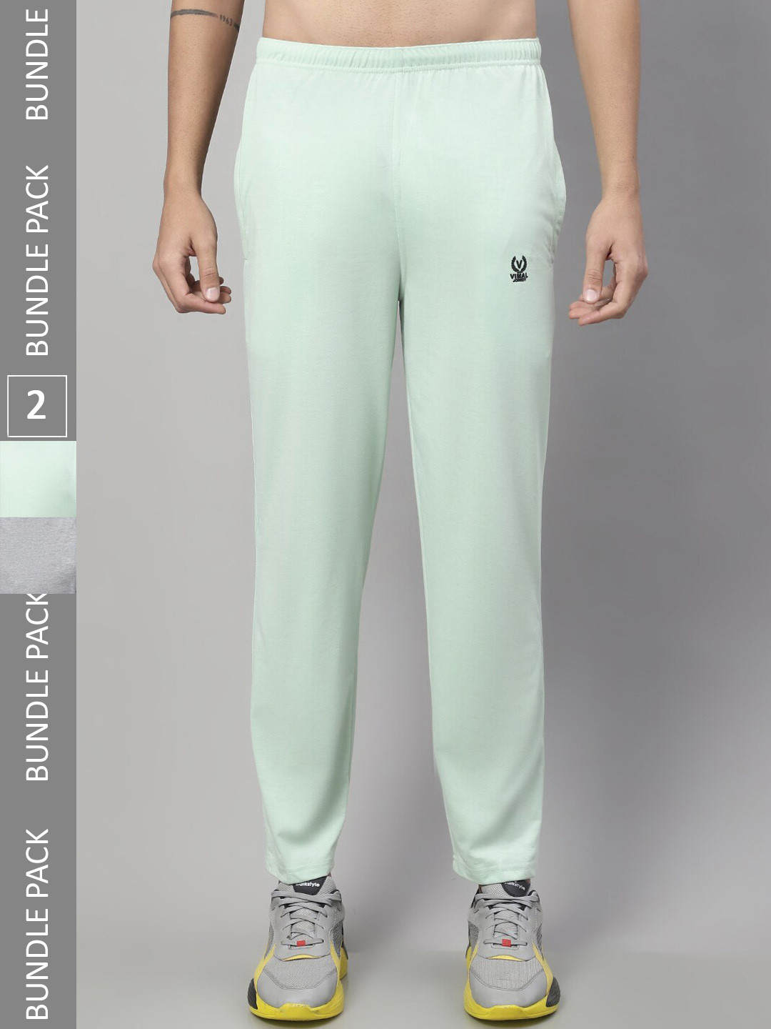 MACK JONNEY Men Pack Of 2 Cotton Track Pants, Green
MACK JONNEY Men Pack Of 2 Cotton Track Pants, Green