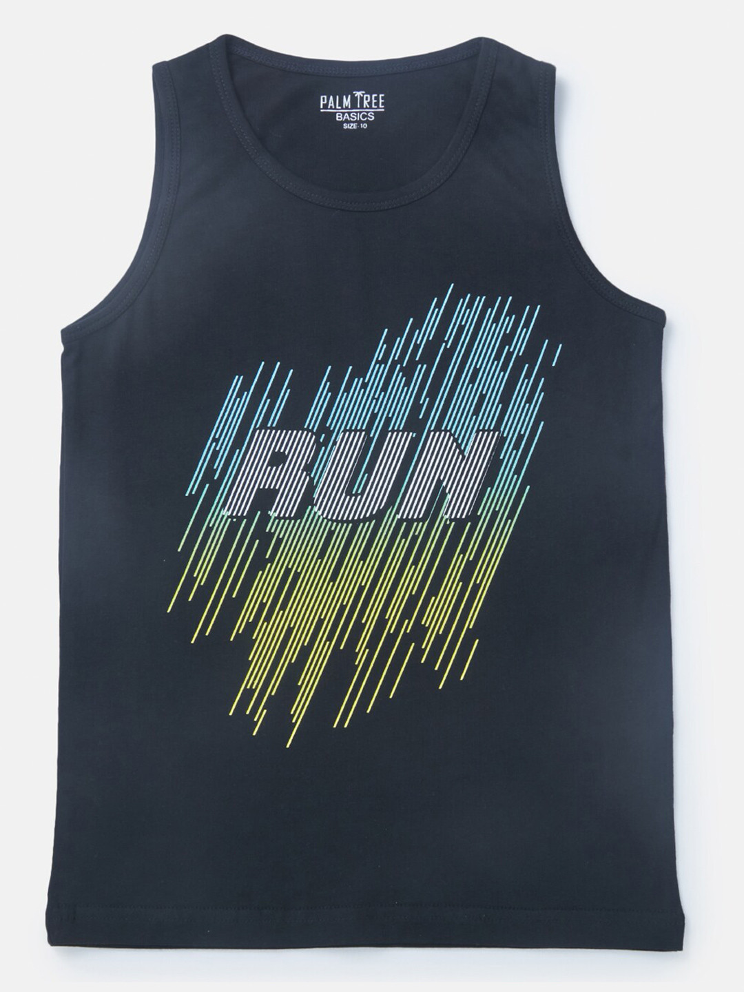 Palm Tree Boys Typography Sleeveless Cotton T-shirt, Black
Palm Tree Boys Typography Sleeveless Cotton T-shirt, Black