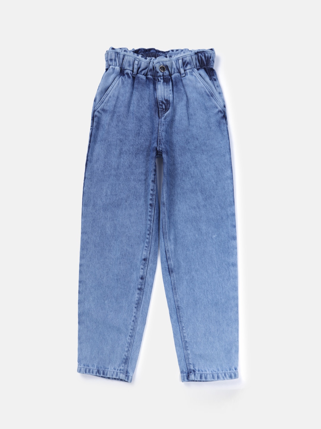 Gini and Jony Girls Clean Look Heavy Fade Jeans, Blue
