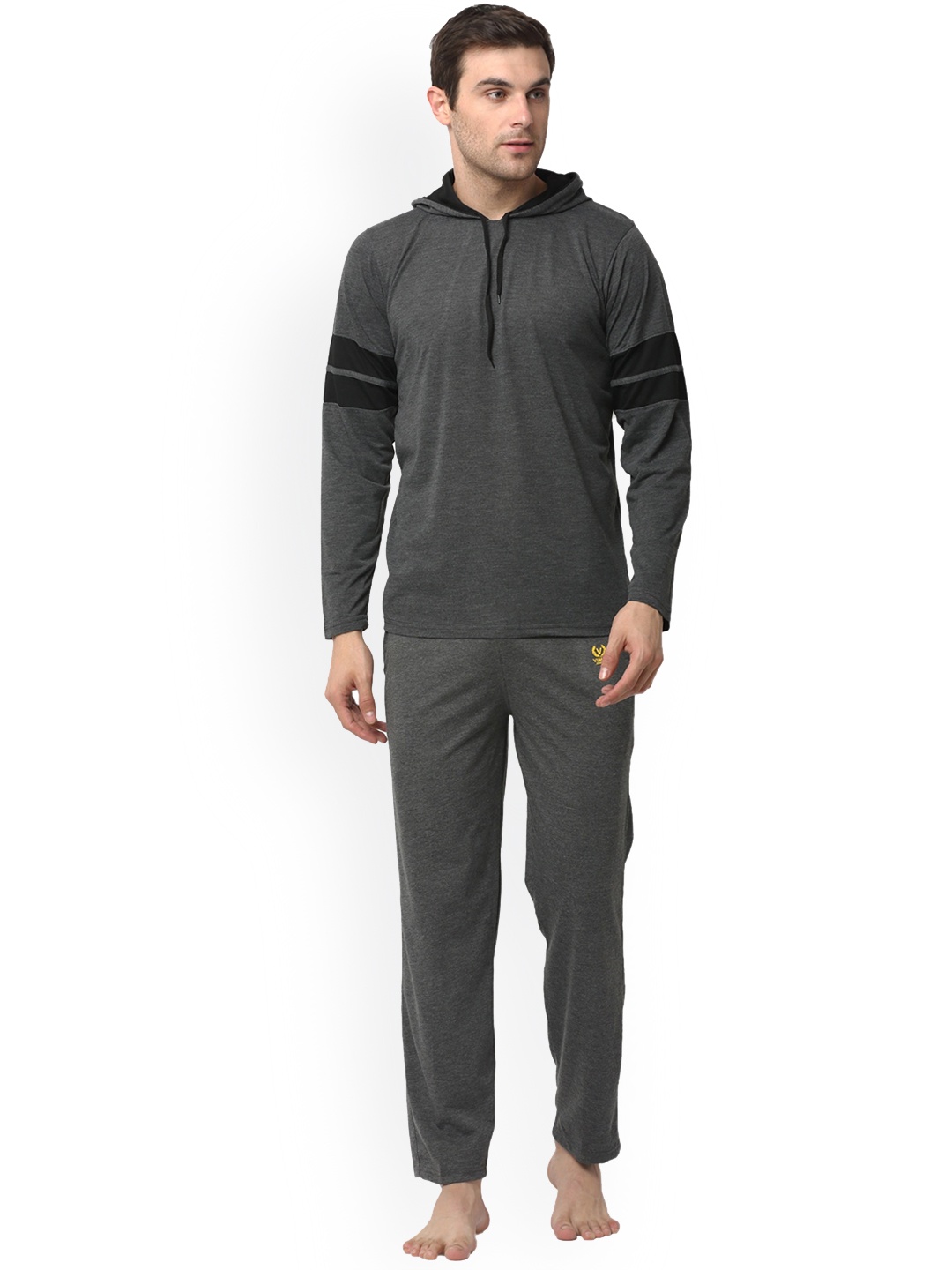VIMAL JONNEY Hooded Night Suit, Grey
