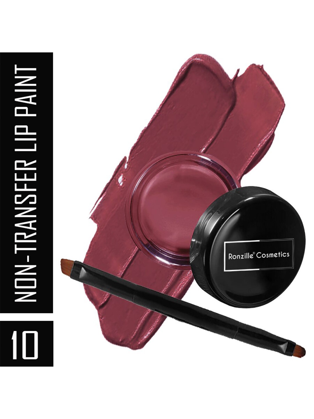 Ronzille Weightless Non-Transfer Lip Paint with Precision Brush 2.5g - Cordovan 10, Nude
Ronzille Weightless Non-Transfer Lip Paint with Precision Brush 2.5g - Cordovan 10, Nude