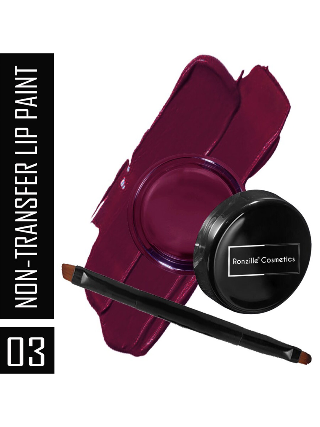 Ronzille Weightless Non-Transfer Lip Paint with Precision Brush 2.5g - Wine Berry 03, Purple
Ronzille Weightless Non-Transfer Lip Paint with Precision Brush 2.5g - Wine Berry 03, Purple