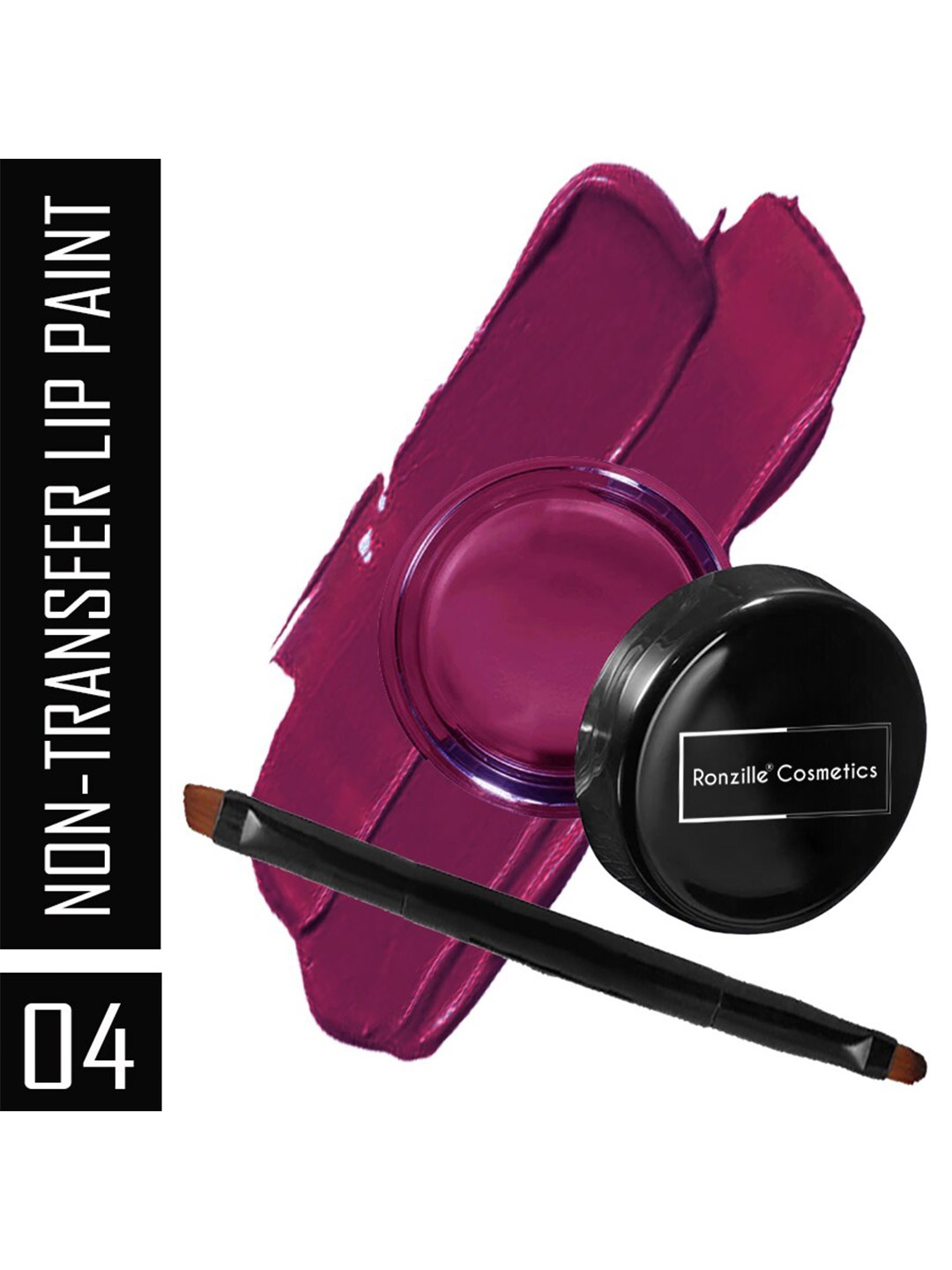 Ronzille Weightless Non-Transfer Lip Paint with Precision Brush 2.5g - Pansy Purpllee 04, Purple
Ronzille Weightless Non-Transfer Lip Paint with Precision Brush 2.5g - Pansy Purpllee 04, Purple